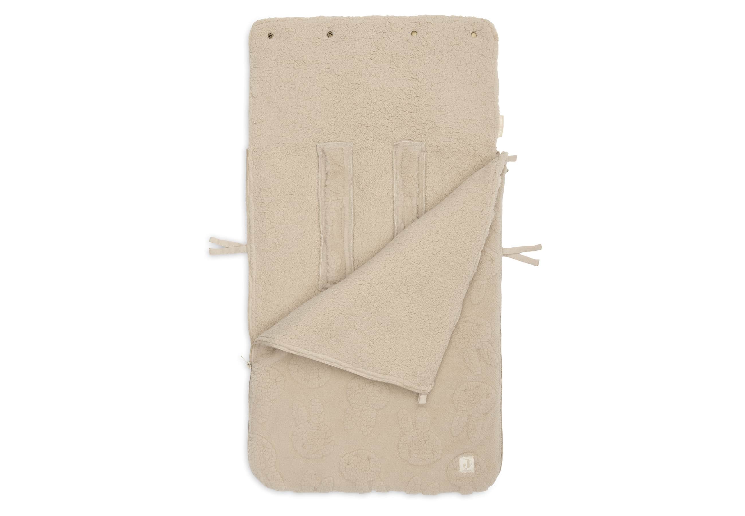 Footmuff - Miffy Jacquard Teddy 0+ Sand - Image 4