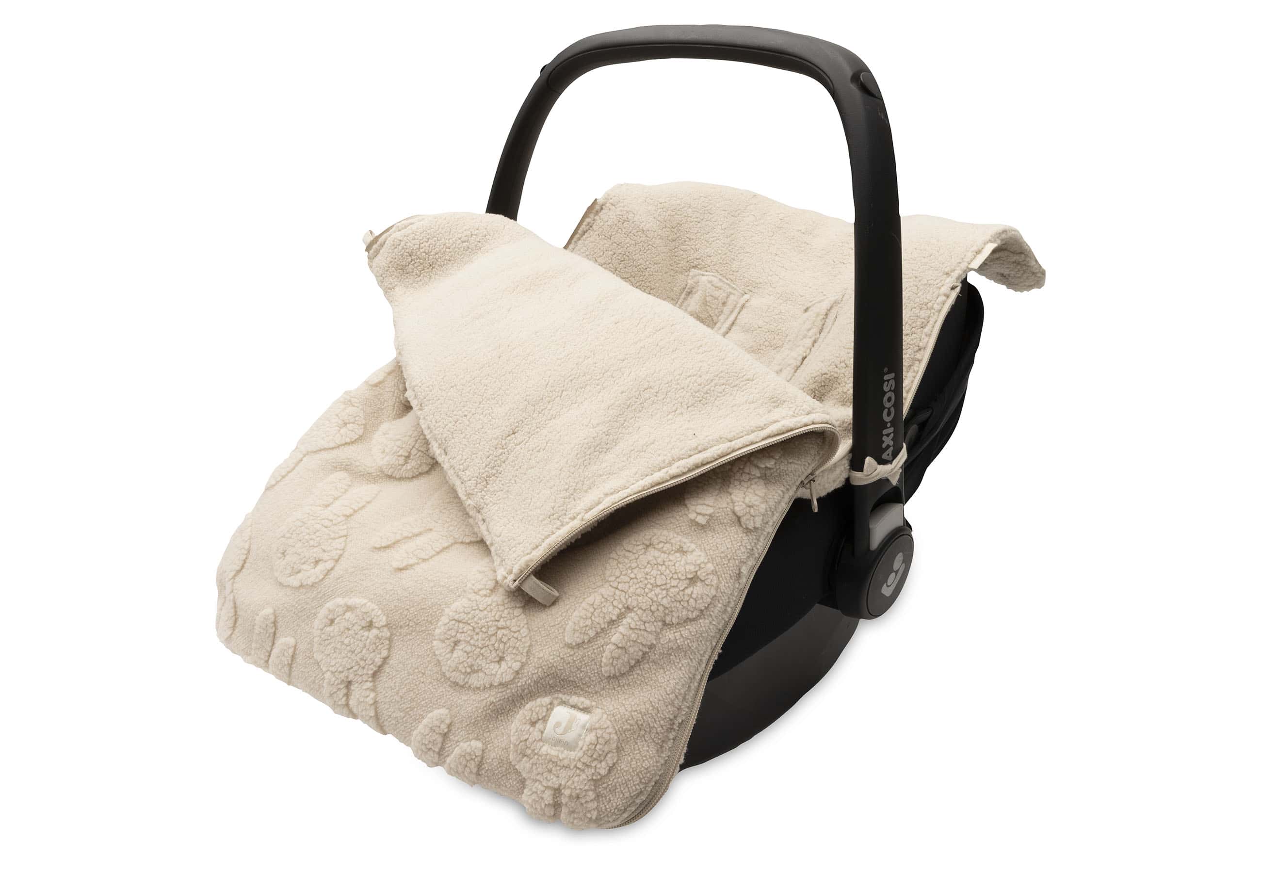 Footmuff - Miffy Jacquard Teddy 0+ Sand - Image 2