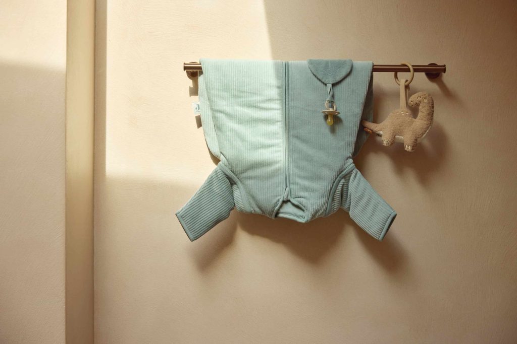 Sleeping Bag with Removable Sleeves - Rib Sea green