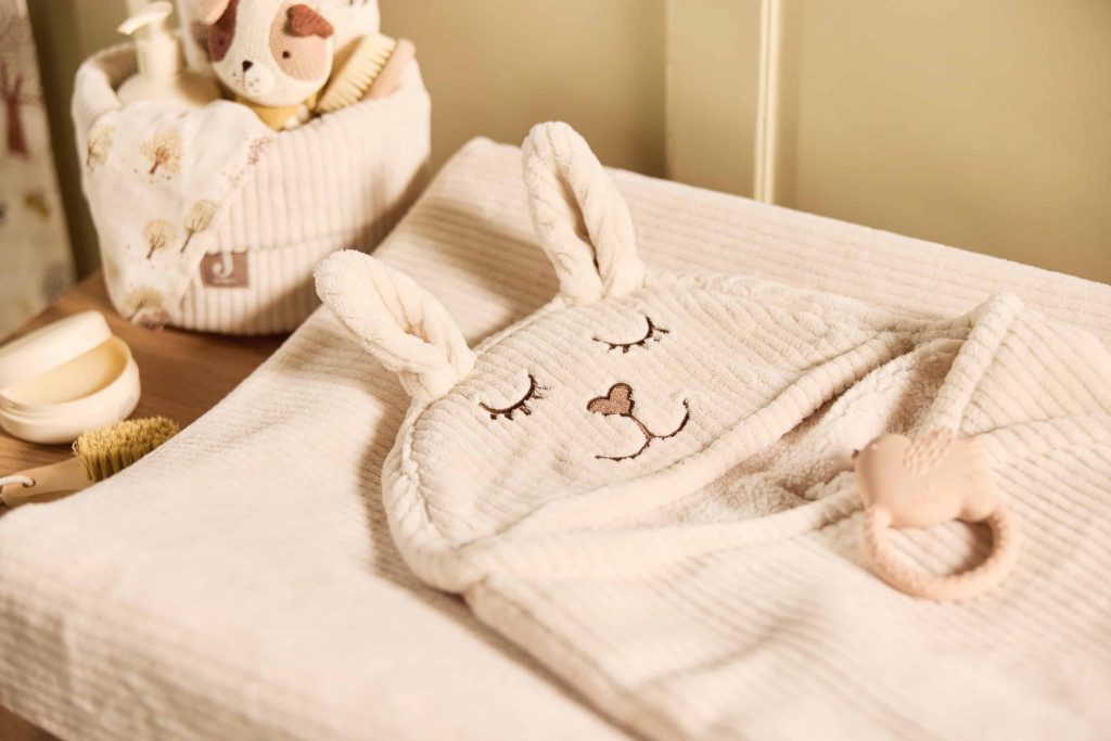 Wrap Blanket - Bunny Cloudy Rib Oatmeal